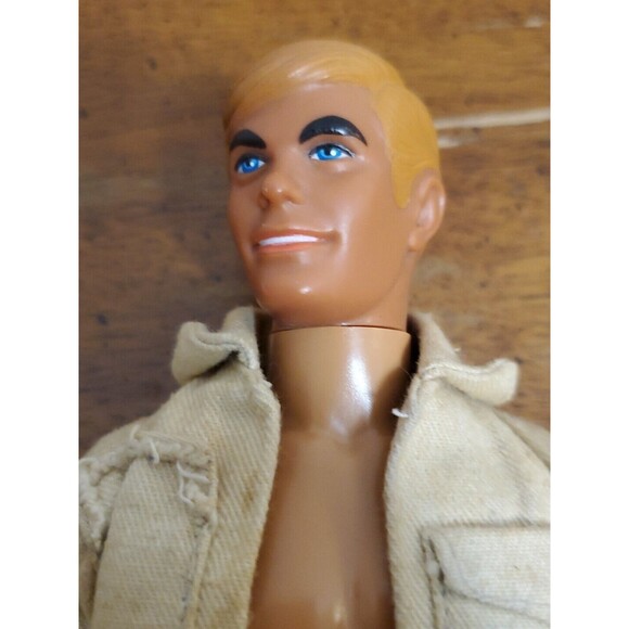 Ken Doll 1968‎ Patent Pending Hong Kong Bendable Legs Safari Outfit Blonde Vntg - Picture 8 of 8